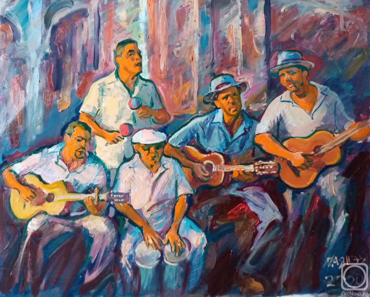 Dobrovolskaya Gayane. Street musicians in Havana