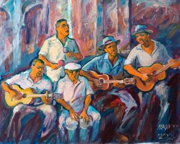Street musicians in Havana
