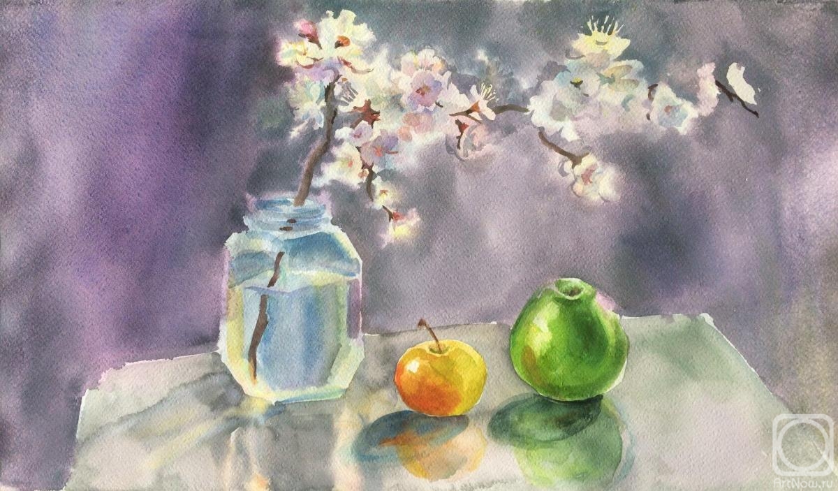 Tsebenko Natalia. Today blooming apricots