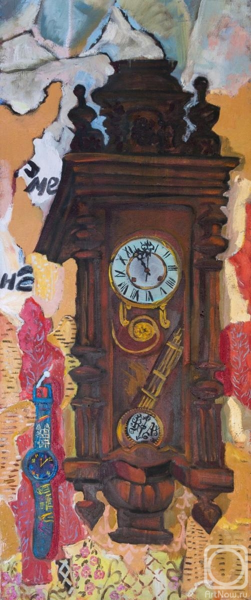 Ovchinnikova Alexandra. Change of time, antique clock