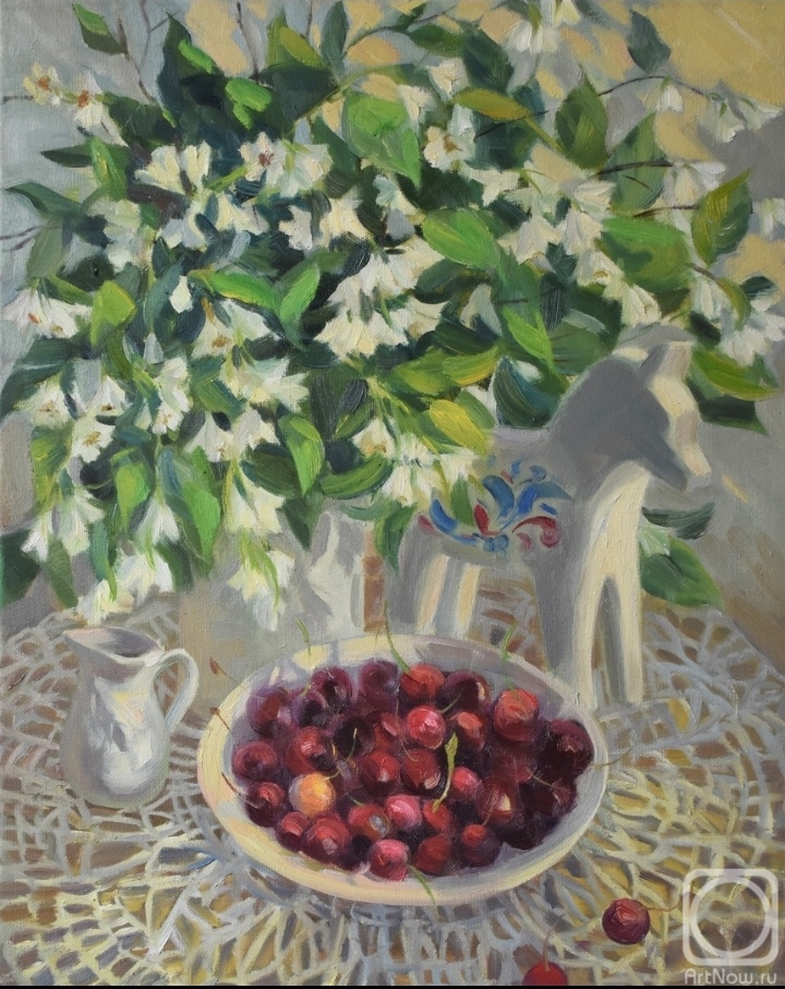 Rubtsova (Harko) Anna. Jasmine and cherries