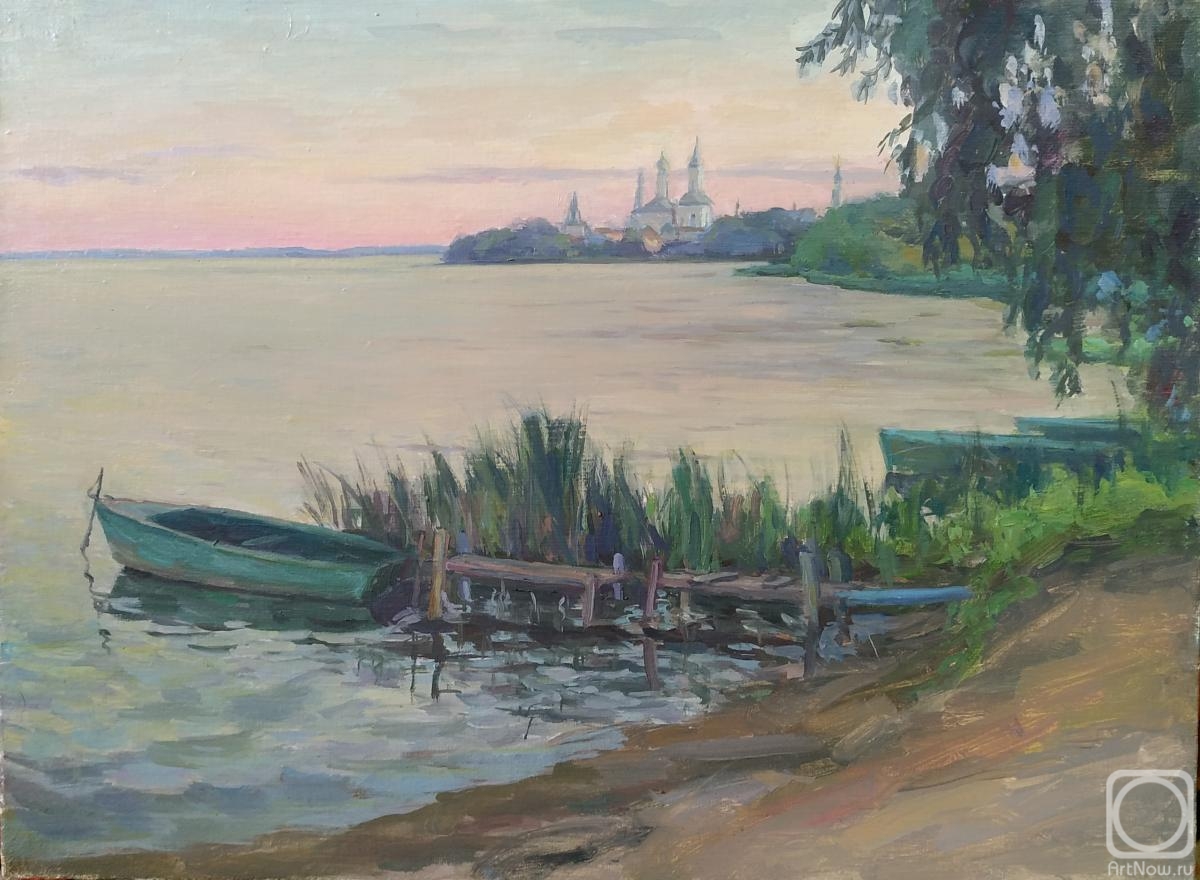 Antonova Galina. Evening on the lake