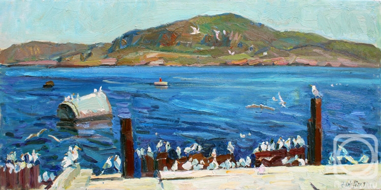 Zhukova Juliya. Noisy company of gulls