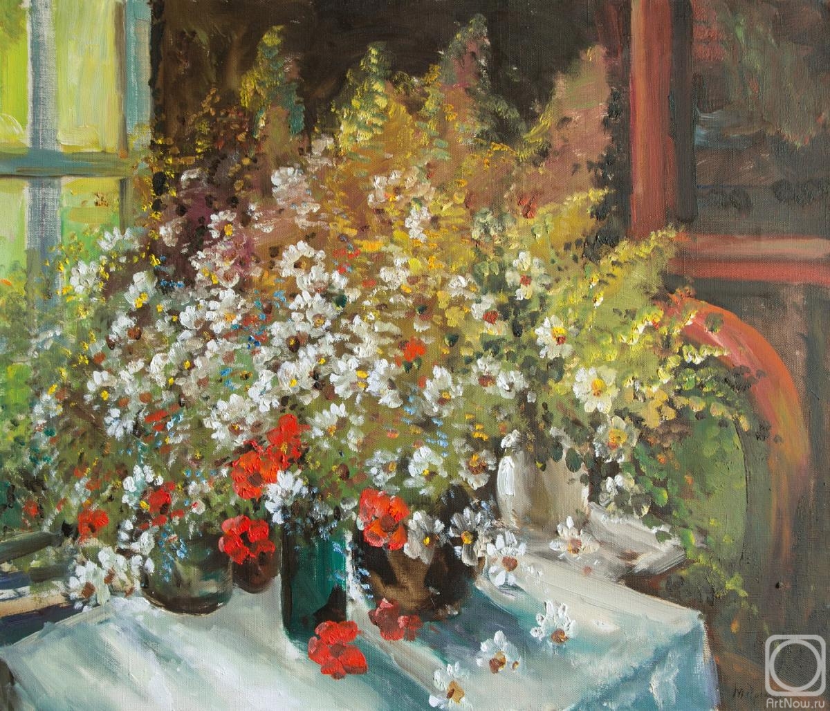 Kremer Mark. Wildflowers at the window in summer