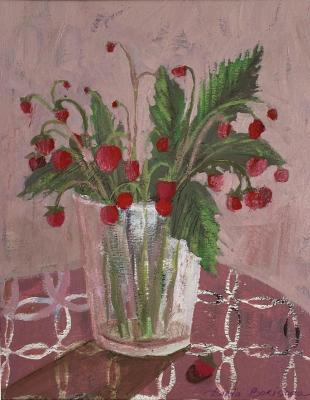 Wild strawberries bouquet (Glassful). Borisova Darya