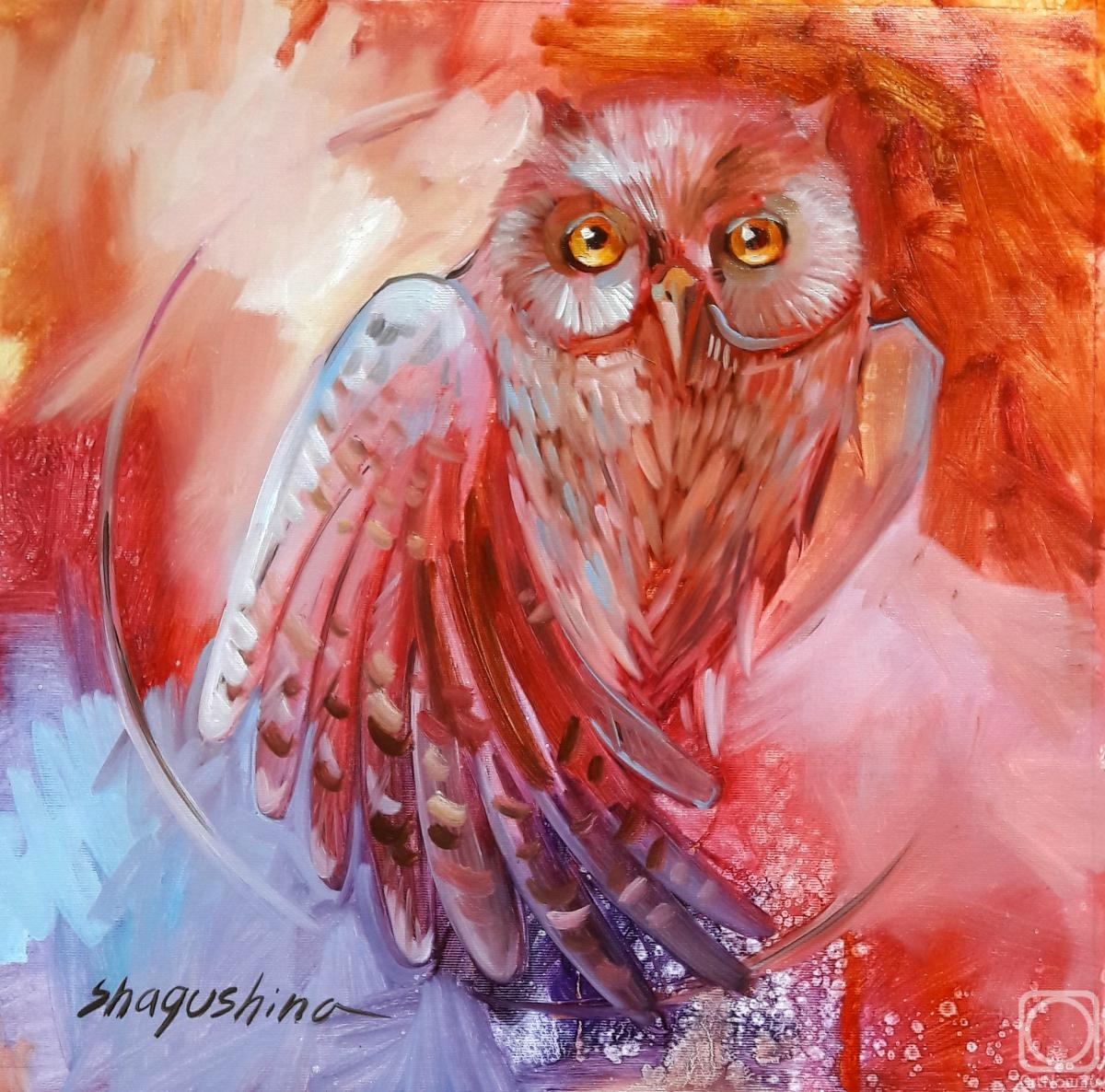 Shagushina Olga. Totem Owl Lily. Wake up your totem