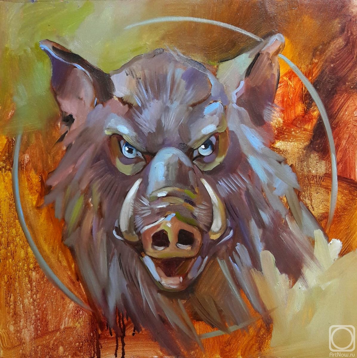 Painting «Totem Boar for Nastya. Wake up your totem» — buy on 