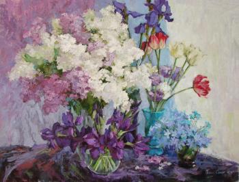 Purple irises. Sedyh Olga