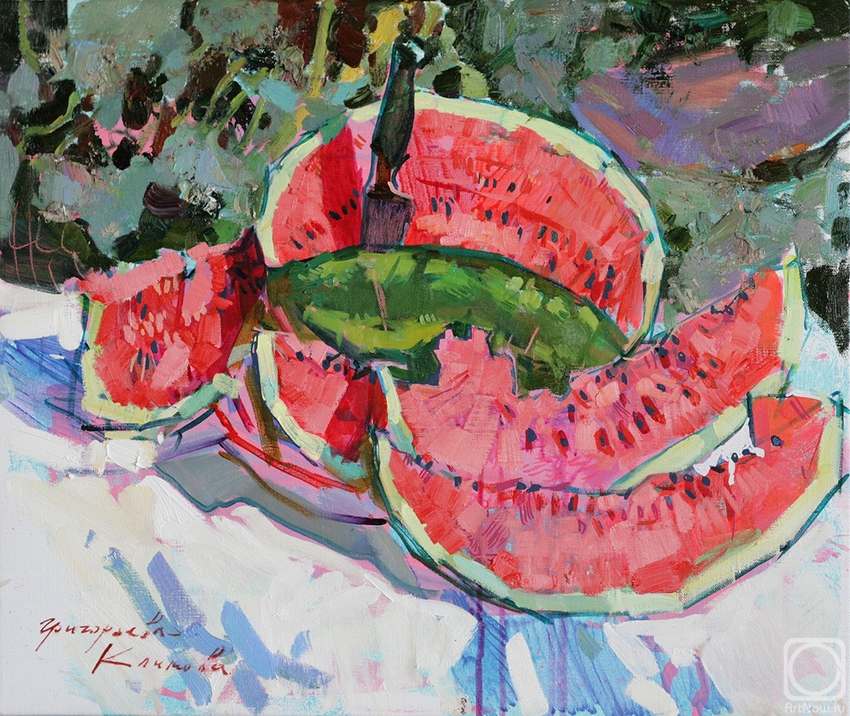 Grigorieva-Klimova Olga. Watermelon in the sun