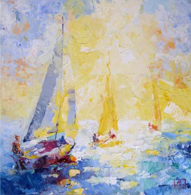 Picture: A sailing trip on a sunny day. Seascape