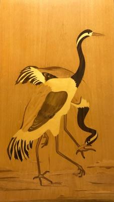 Two Cranes (Ustad Mansur. Copy) (Wood Mosaic). Kondrat Ivan