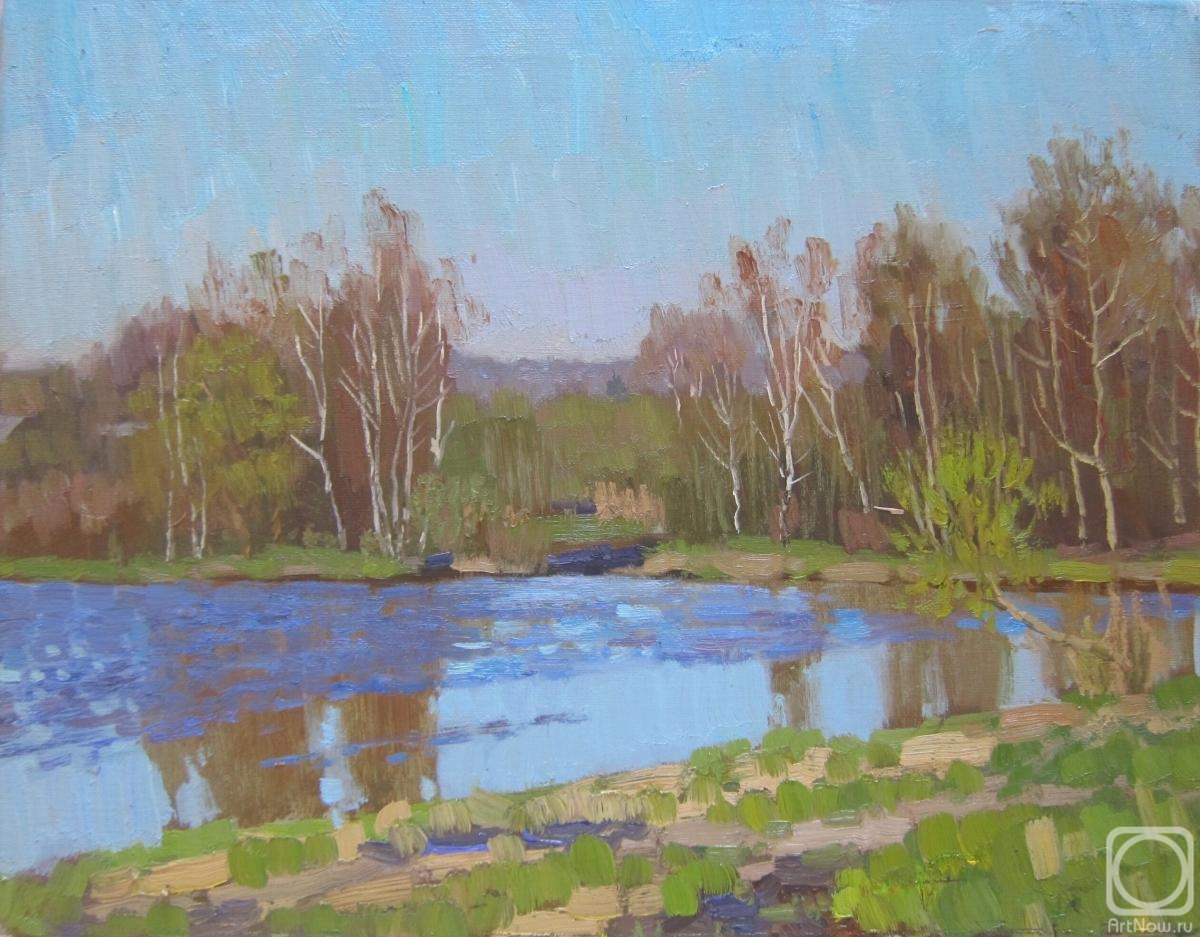 Chertov Sergey. A Sunny may morning on the Yauza river (etude)