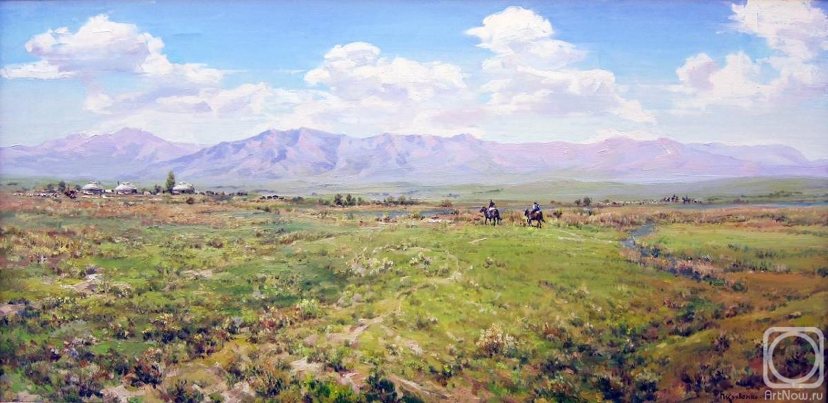 Krivenko Peter. Shalkode pasture. Kazakhstan
