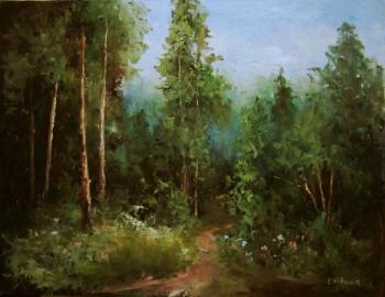 Footpath in summer (Mastichina Painting). Yudina Elena