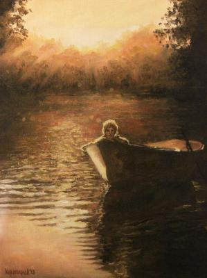 Warm light (Children In Boat). Korepanov Alexander