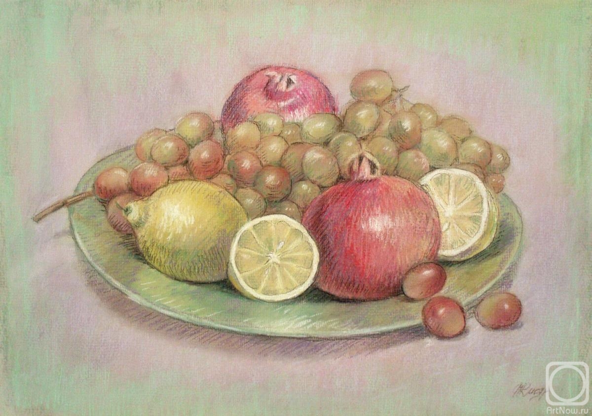 Kistanova Nadezhda. Still life with pomegranates