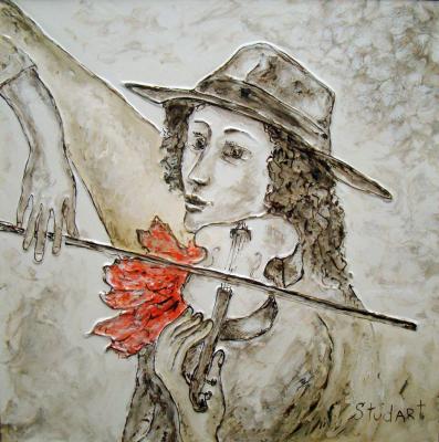 Red bow (Artist Yuri Studenikin). Stydenikin Yury