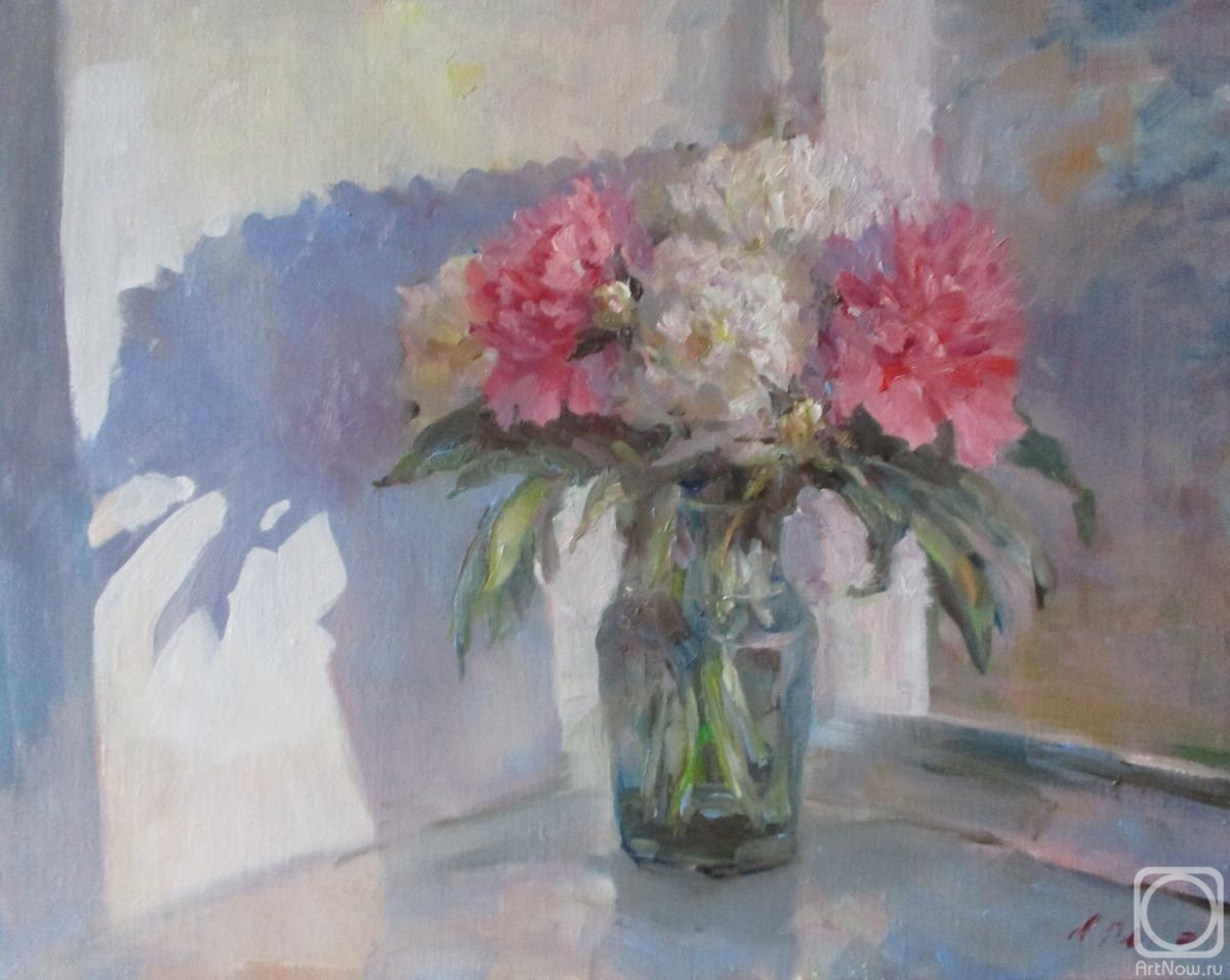 Rusanov Aleksandr. Bouquet of peonies