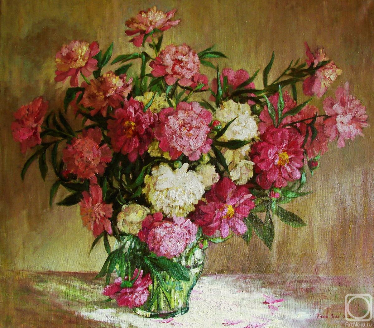 Sedyh Olga. Bouquet of peonies