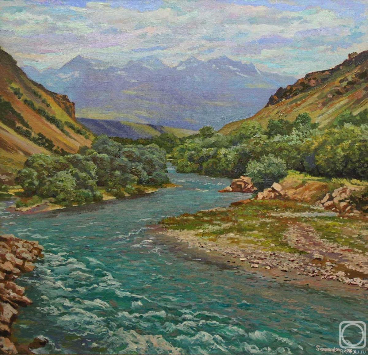 Samokhvalov Alexander. The river Karakol