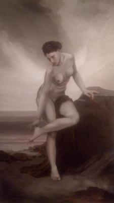 Naked girl by the sea. Knyazeva Nina