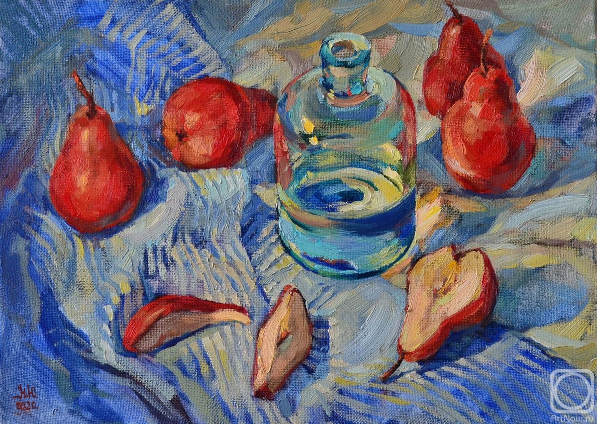 Polyakova Nadezhda. Red pears