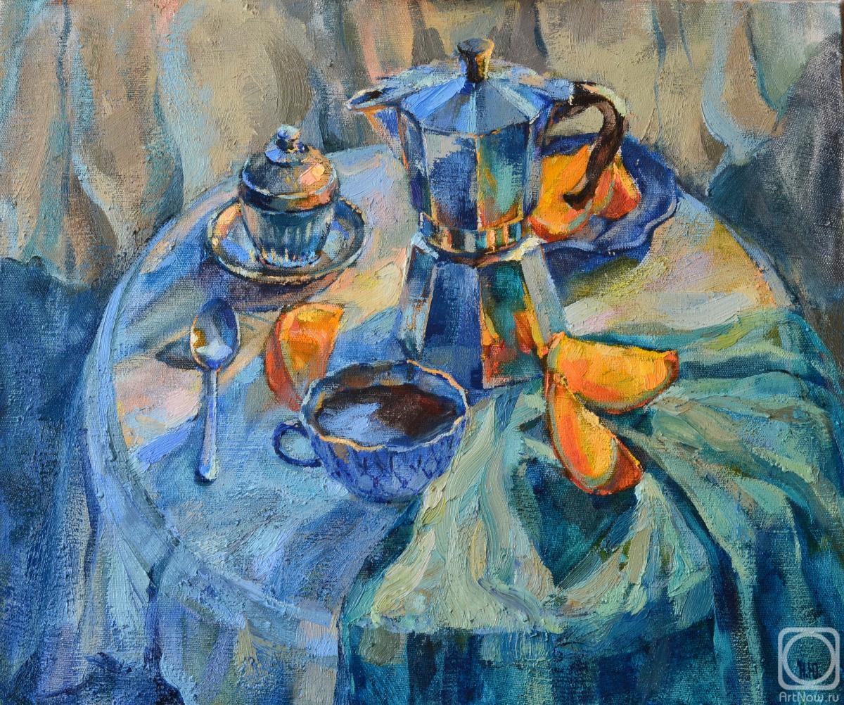 Polyakova Nadezhda. Coffee and oranges