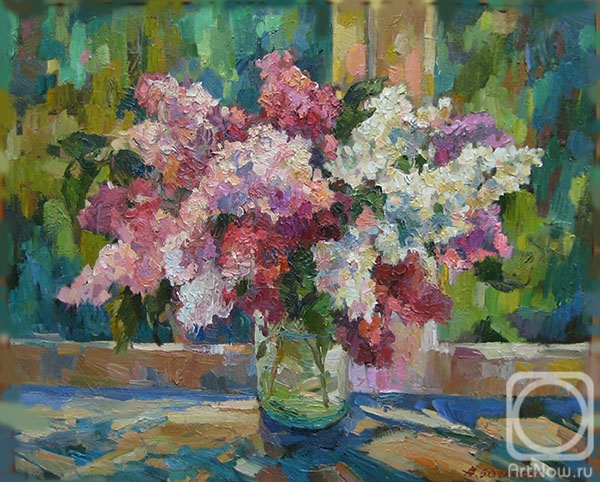 Bocharova Anna. Lilac on the background of the window