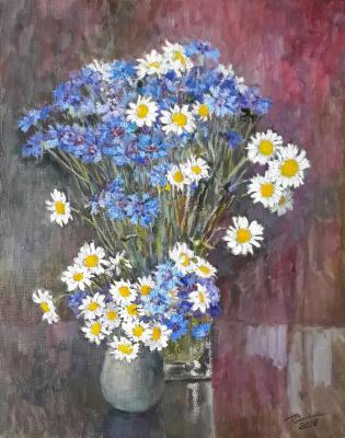 Cornflowers and daisies. Volkova Tatiana