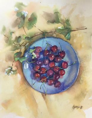 Cherries and jasmine. Gnutova Olga