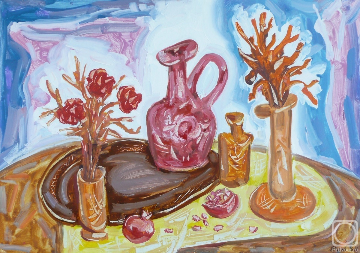 Ivanov Victor. Still life with decorative vases