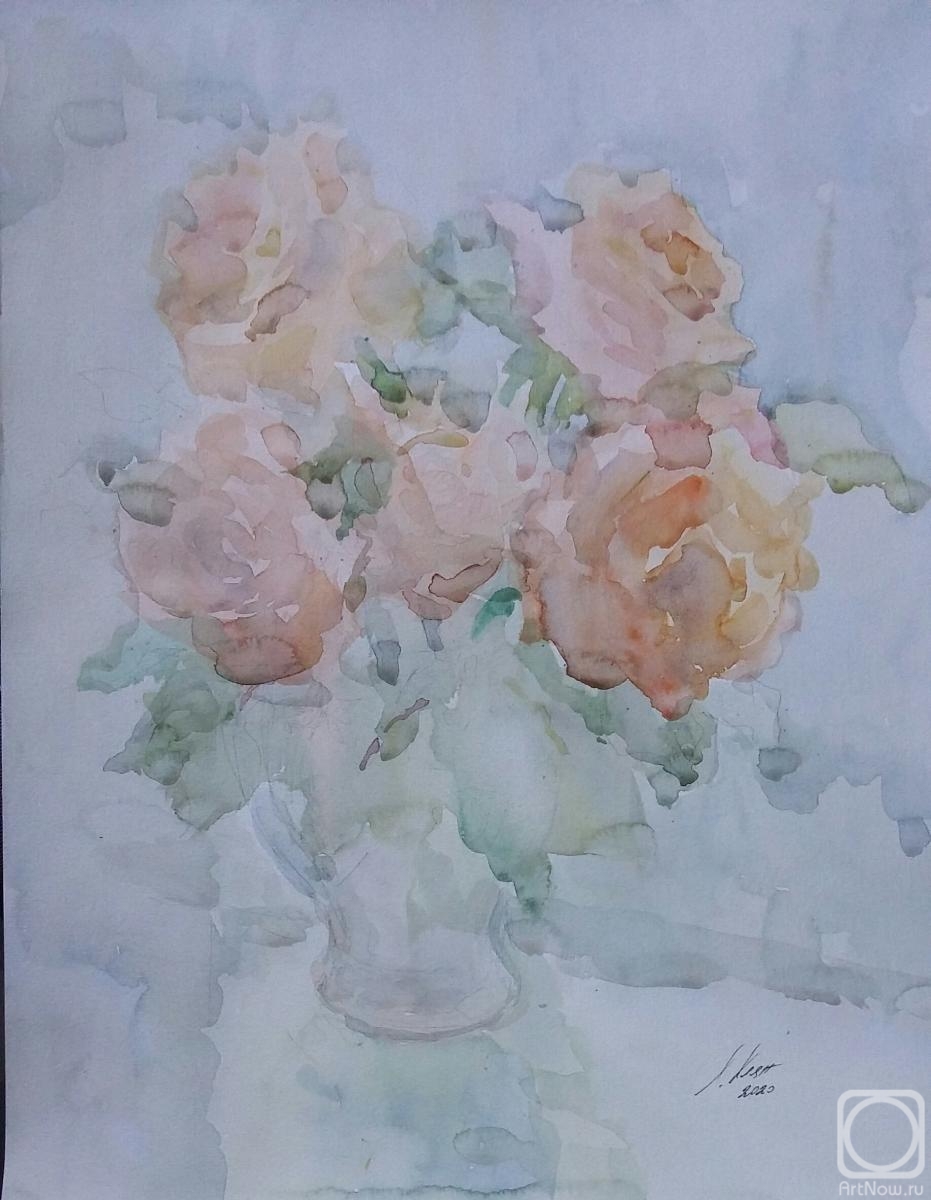 Klyan Elena. Roses in vase