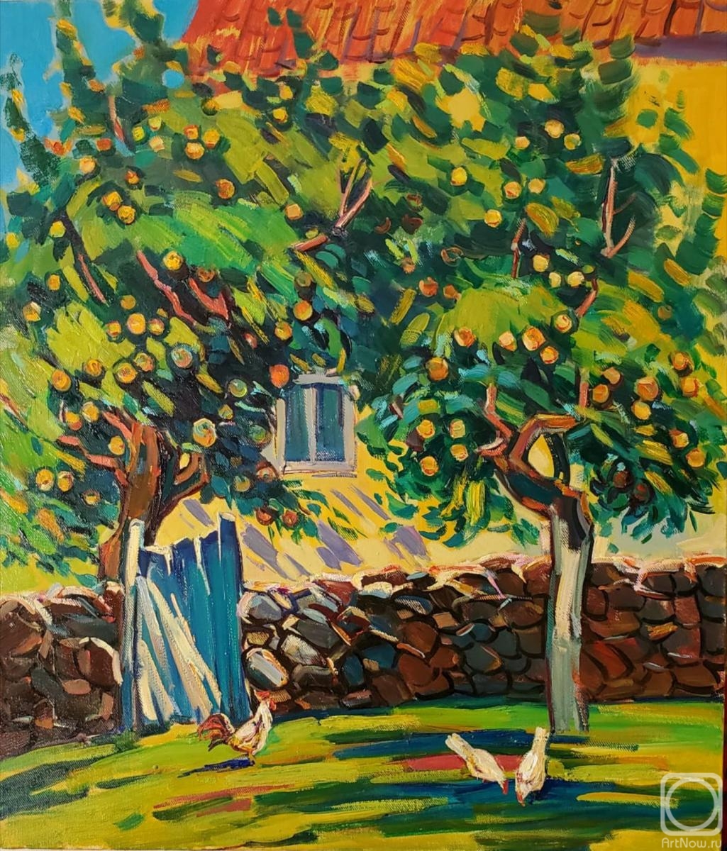 Chatinyan Mger. Apple tree in the yard