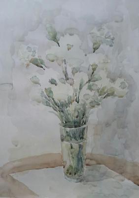 White carnations. Klyan Elena