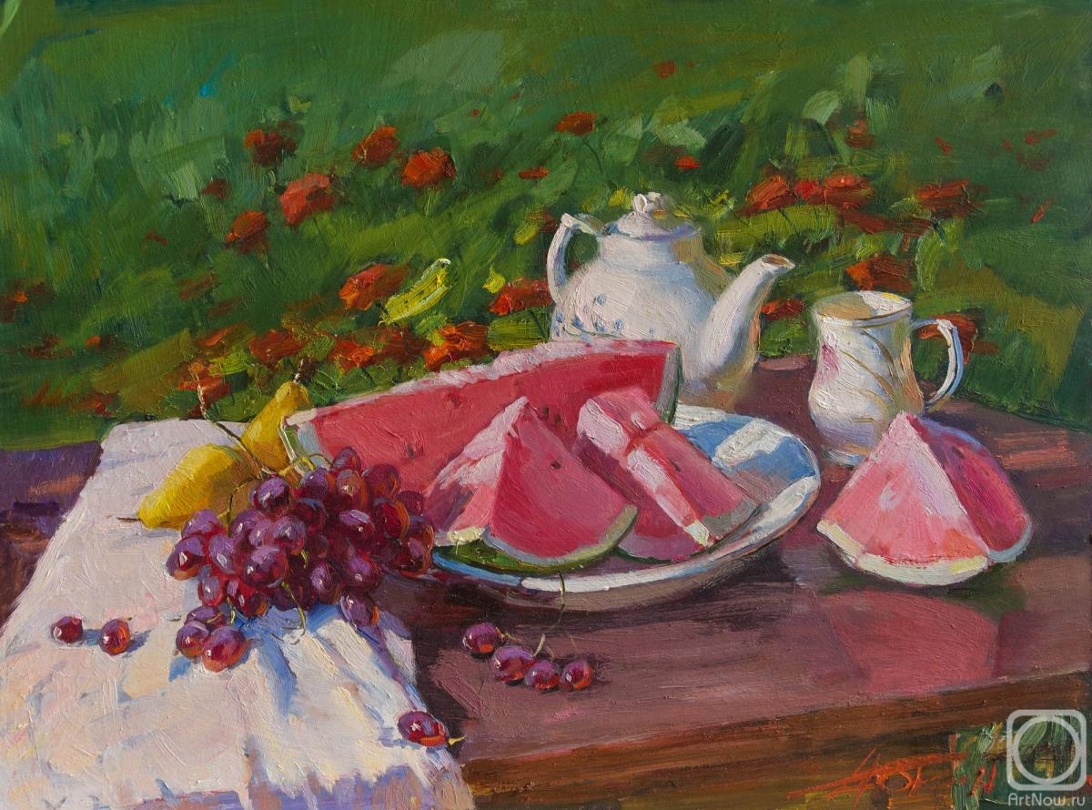 Yurgin Alexander. Still life with watermelon