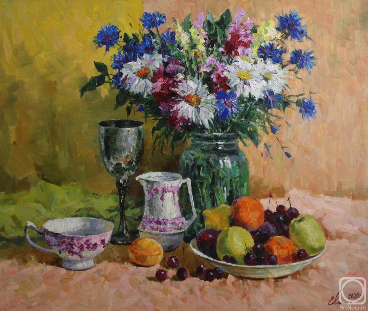 Malykh Evgeny. A bouquet of country flowers