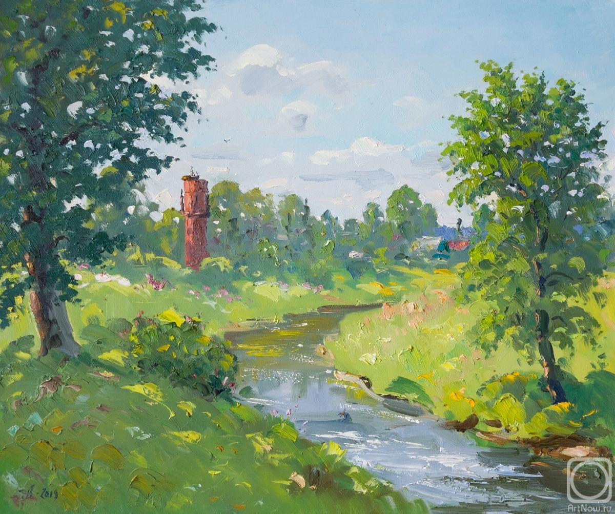 Alexandrovsky Alexander. Tosna river in summer