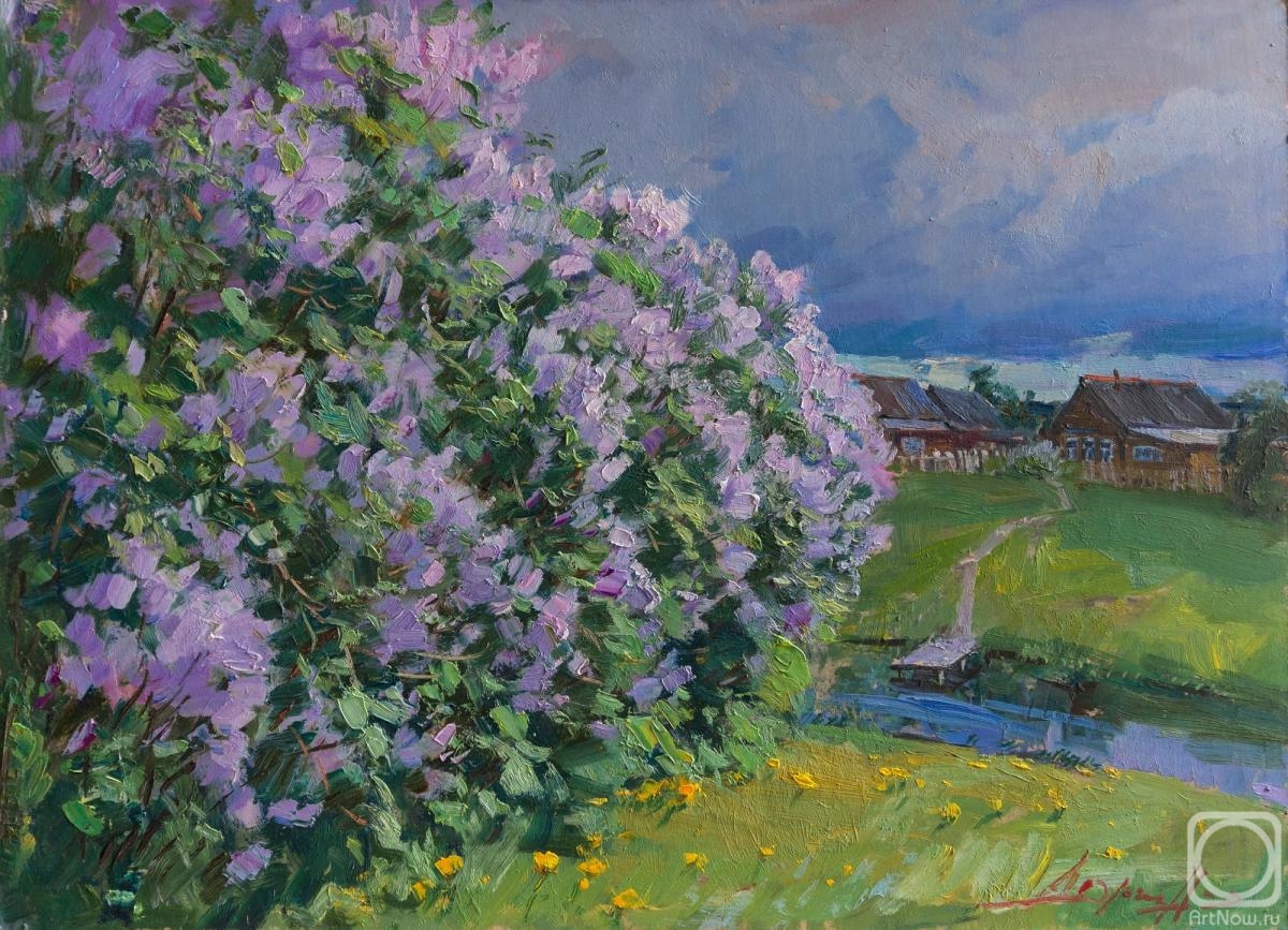 Yurgin Alexander. Lilac illuminated by the sun
