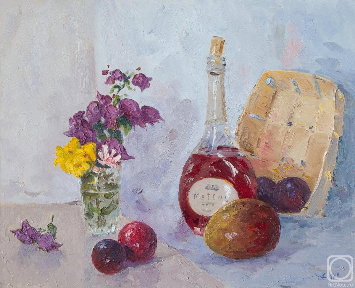 Alexandrovsky Alexander. Mango and plum with wine