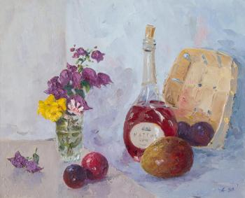 Mango and plum with wine. Alexandrovsky Alexander