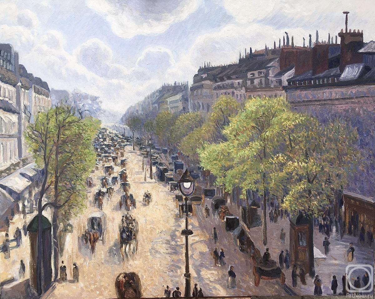 Bikova Yulia. Boulevard Montmartre - spring. Pissarro (copy)