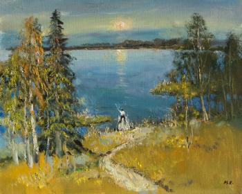 Painting Fisherman, August. Kremer Mark