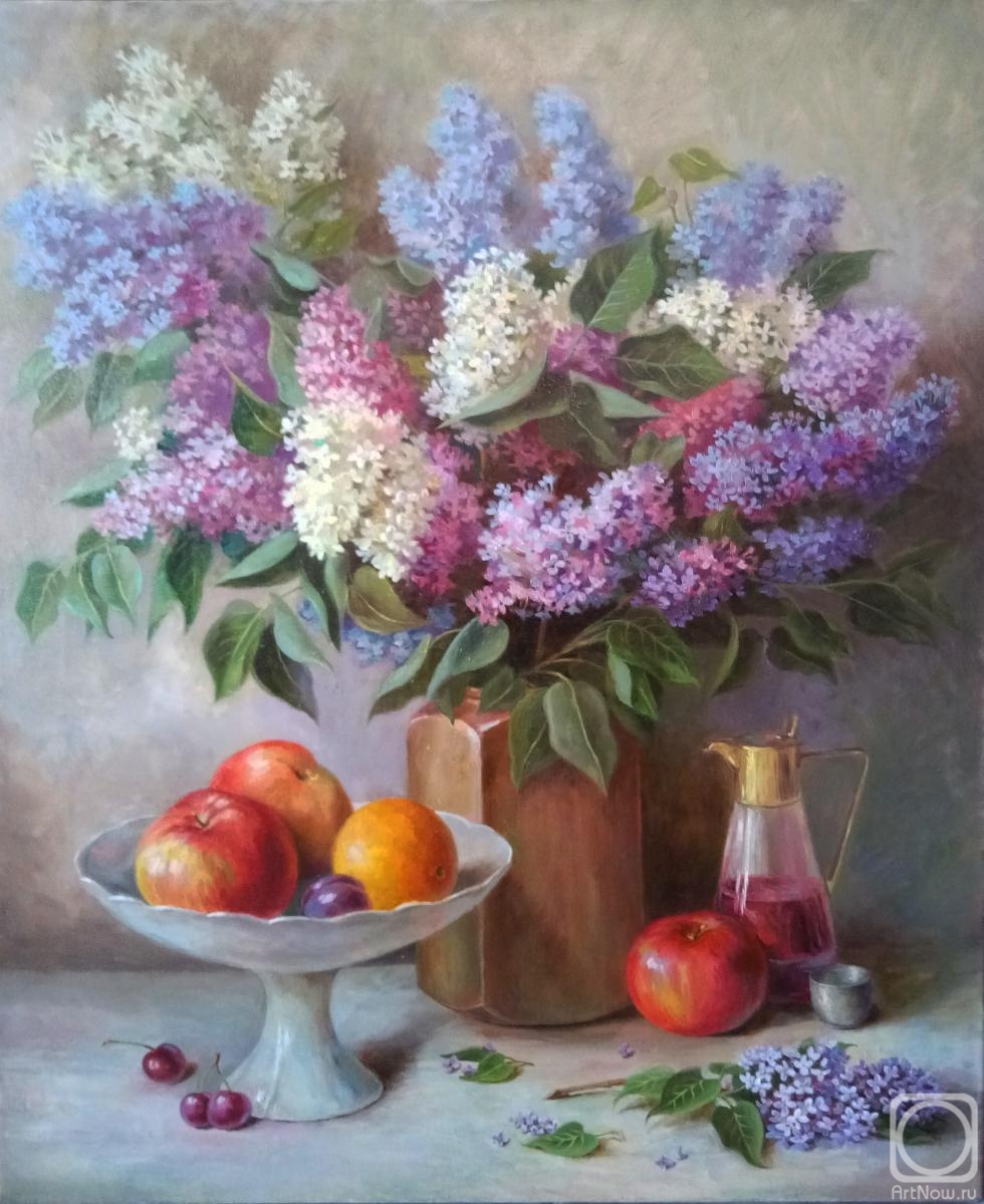 Norenko Anastasya. Still life with lilacs