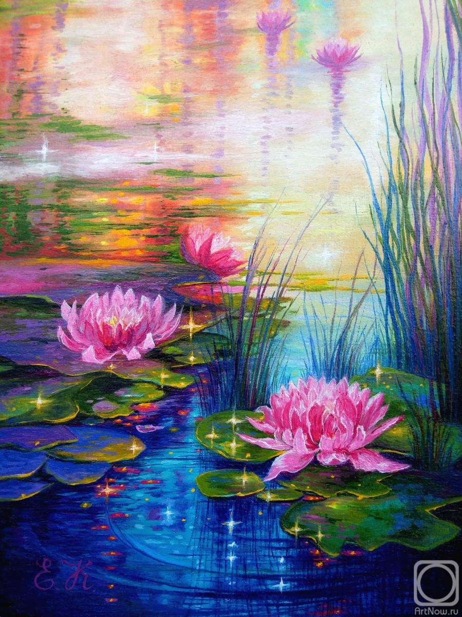 Korableva Elena. Water lilies