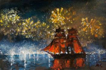 Scarlet sails, festive fireworks. Kremer Mark