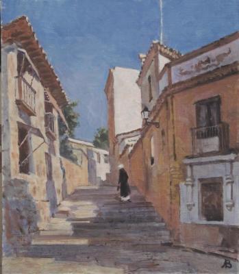 Lapovok Vladimir Abramovich. A street in Toledo. Spain