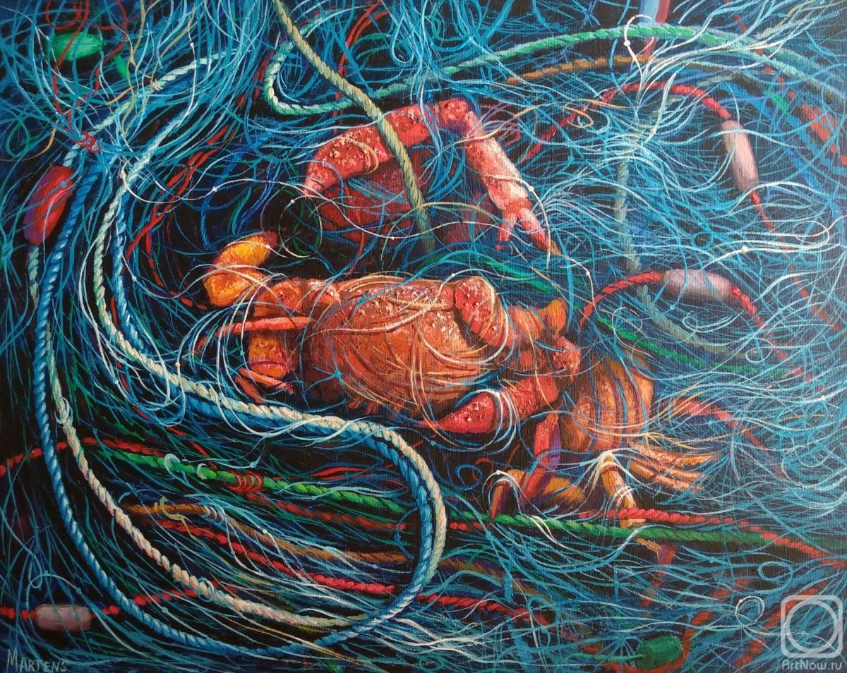 Martens Helen. Crabs in nets
