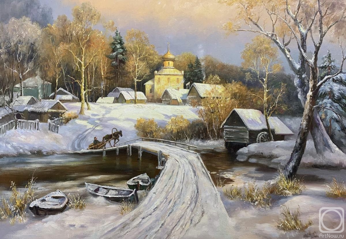 Romm Alexandr. Winter landscape according to the customer's sketch