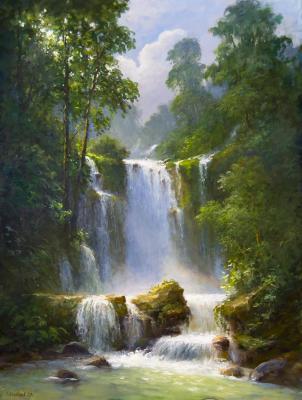 The Waterfalls Of Kuang Si. Solovyev Sergey