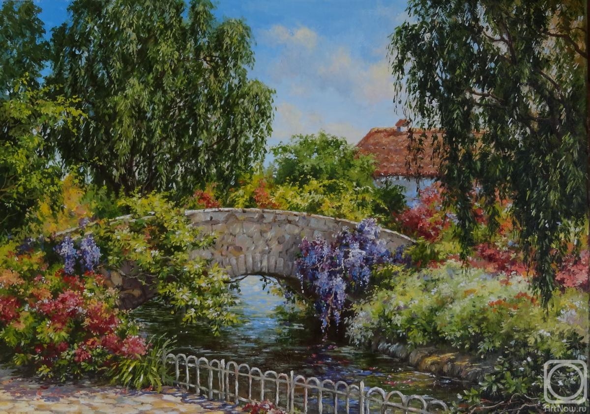 Borisova Irina. Bridge in the garden